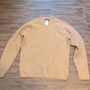 Patagonia Tan V-Neck Sweater